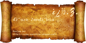 Ősze Zenóbia névjegykártya